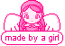 made by a girl badge